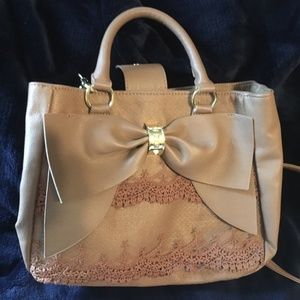 Betsey Johnson Taupe Bag